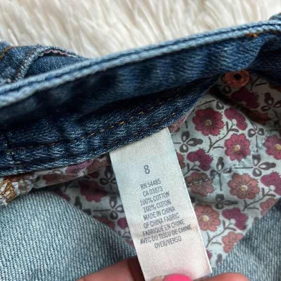 American Eagle Distressed Boho Hippie Shorts Size 8 - Picture 8 of 8